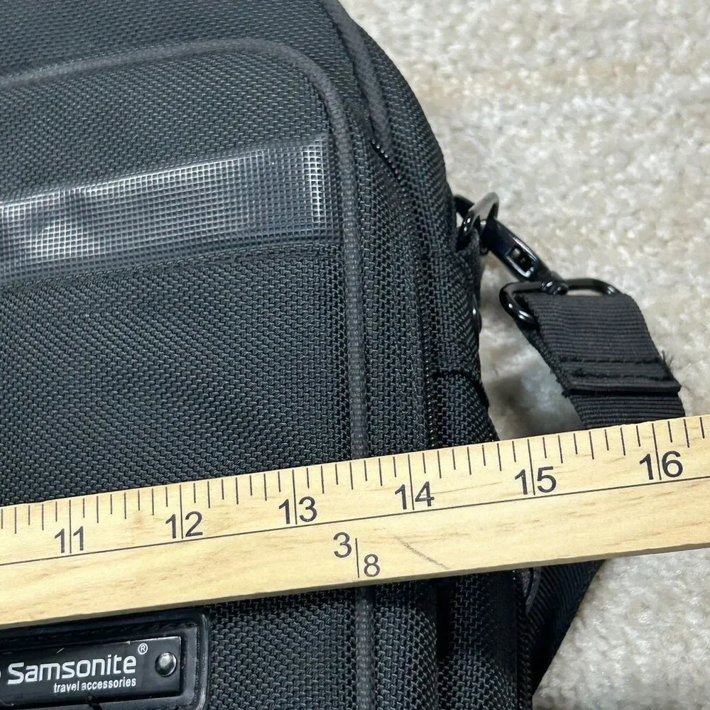 Samsonite Laptop Bag Briefcase Unisex 15in Black Travel Business Messenger